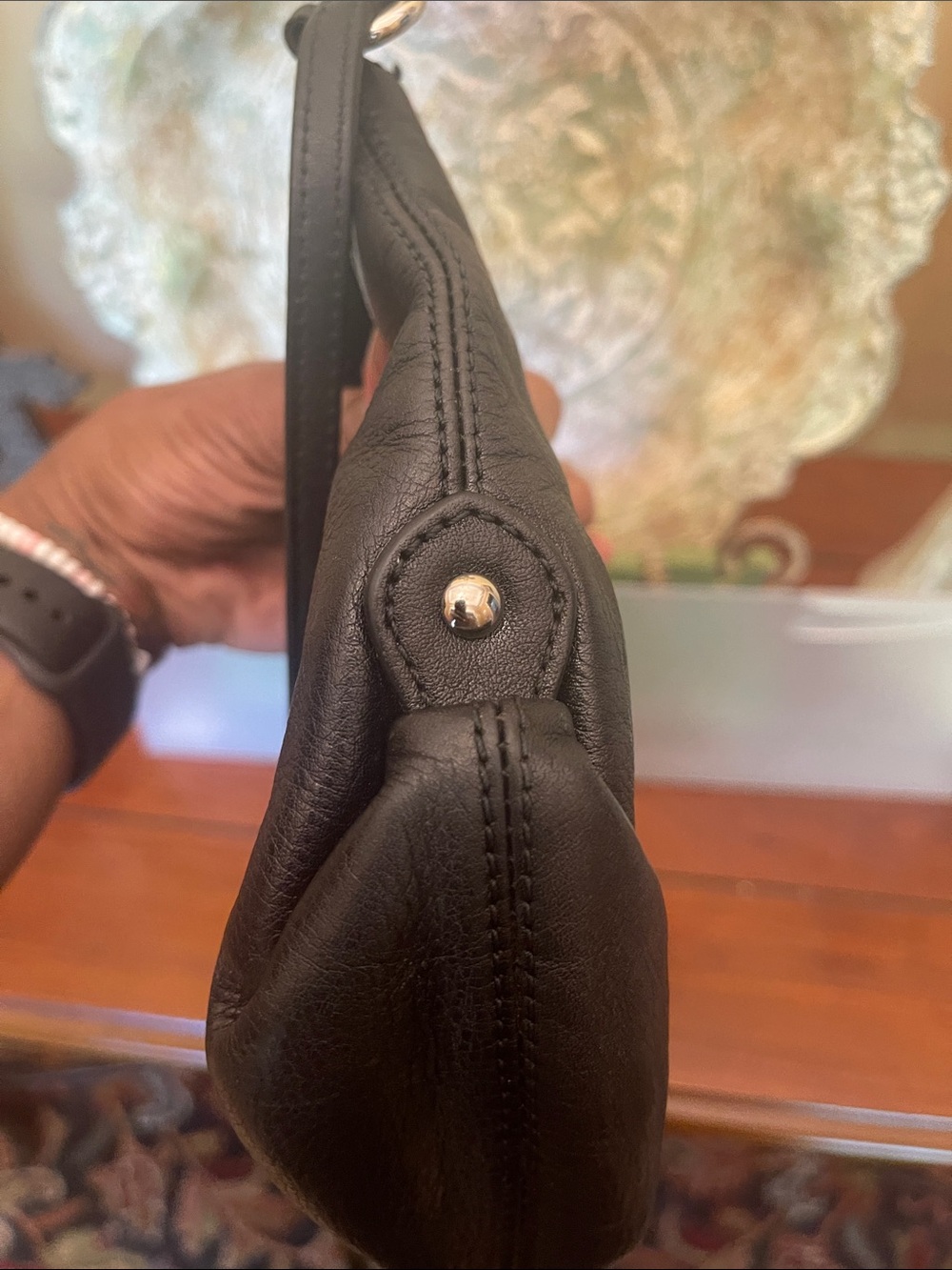 Coach Black Pebbled Leather Small Crossbody - Picture 3 of 5